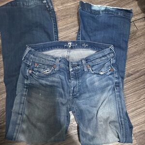 7 For All Mankind Dark Blue Jeans